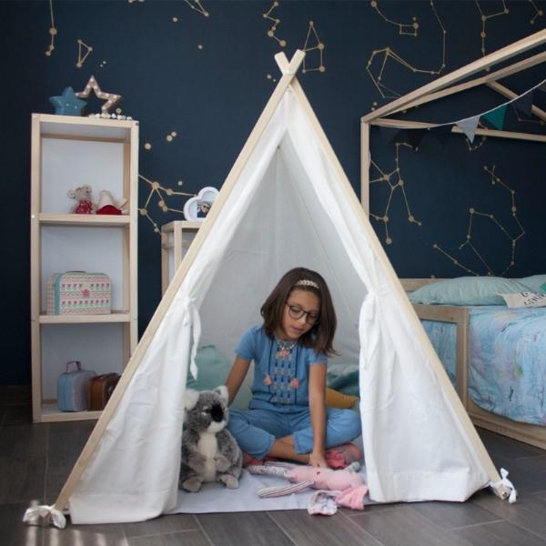 CASITA TEEPEE BLANCA TIENDA INFANTIL TIPI PARA NIÑOS