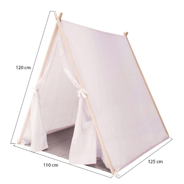 CASITA TEEPEE BLANCA TIENDA INFANTIL TIPI PARA NIÑOS