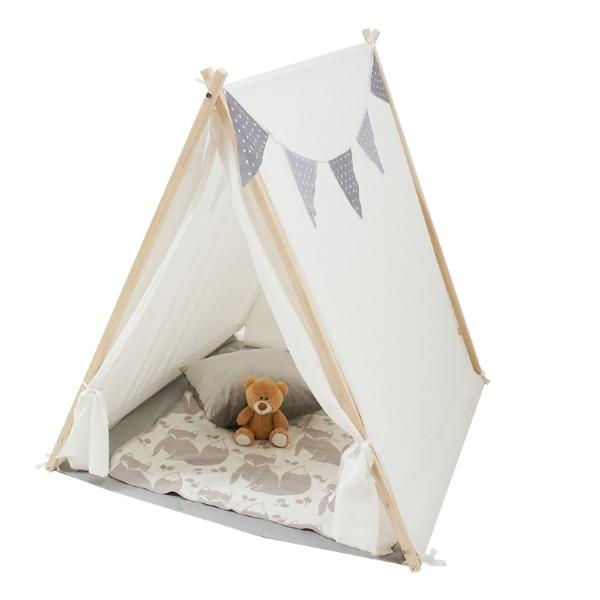 CASITA TEEPEE BLANCA TIENDA INFANTIL TIPI PARA NIÑOS