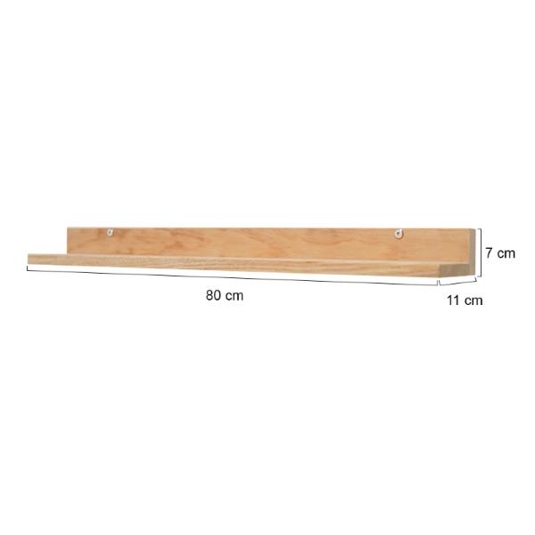 Set 2 Repisas Minimalista Madera de Pino Estante de Pared Librero