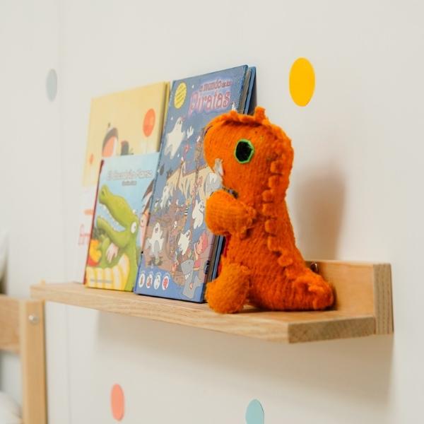 Set 2 Repisas Minimalista Madera de Pino Estante de Pared Librero