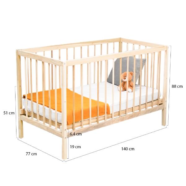 Cuna Para Bebe Nórdica Corral De Madera Importada Montessori
