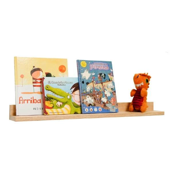 Set 2 Repisas Minimalista Madera de Pino Estante de Pared Librero