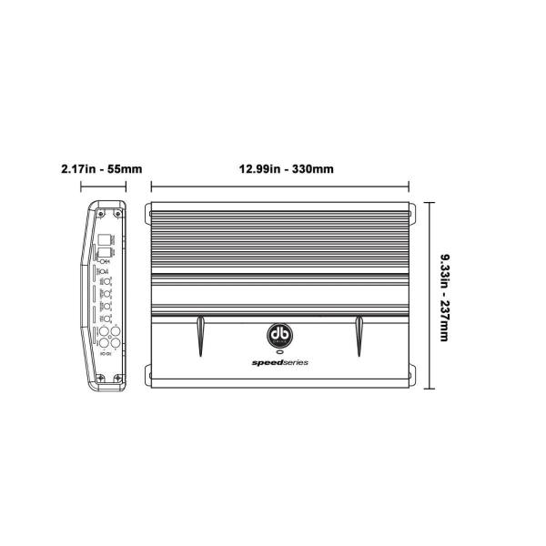 Amplificador Db Drive Sa600.4 600 Watts 
