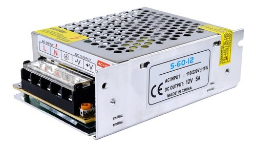 Fuente Computada De Alimentación 12v 5a 60w, 110/220vca
