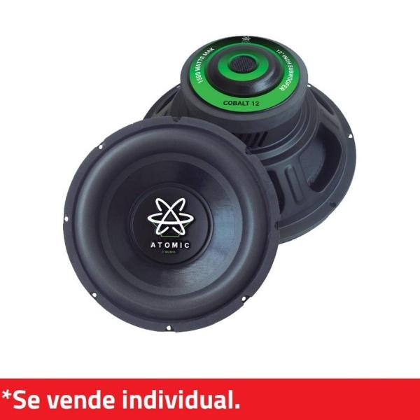 Subwoofer Doble Bobina Atomic Audio COBALT12 1500 Watts 12 Pulgadas 4 Ohms 750 Watts RMS High SPL y  