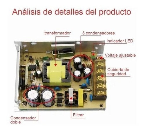 Fuente Computada De Alimentación 12v 5a 60w, 110/220vca