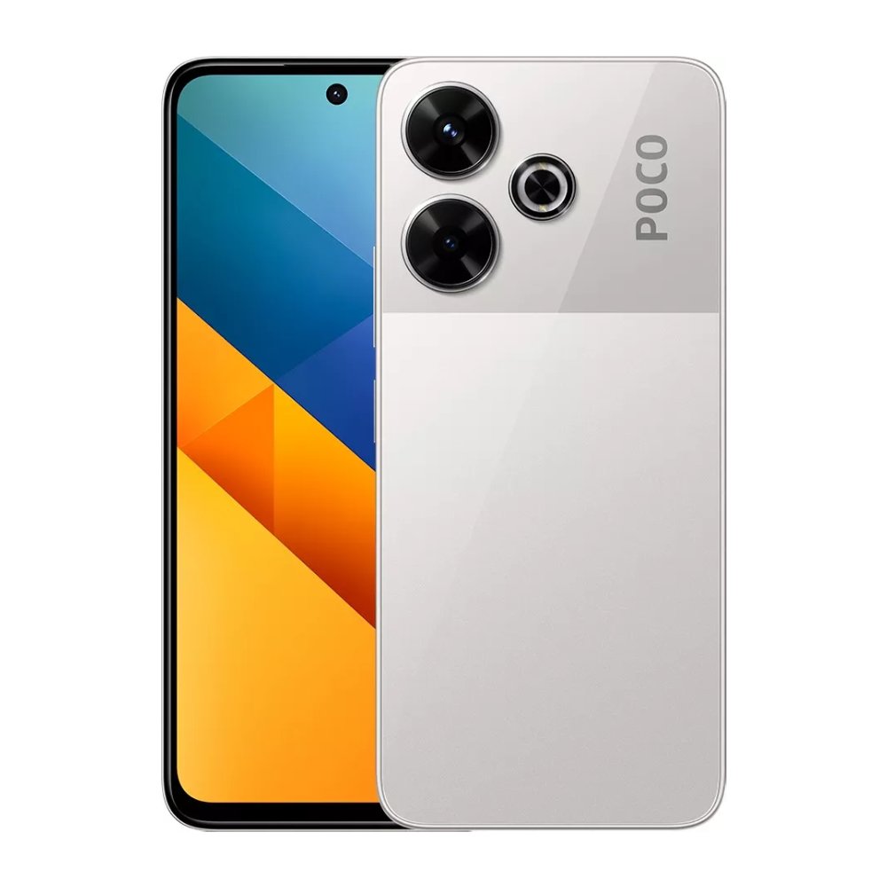 新品 POCO M6 6GB/128GB シルバー SIMフリー Xiaomi Xiaomi Poco M6 128GB 6GB RAM Dual SIM 5000 mAh Plata (Nacional)