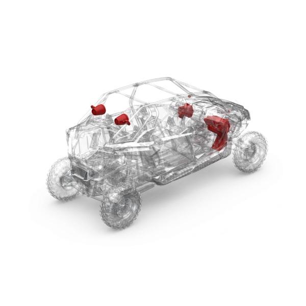 Sistema de Audio RZR Pro XP Stage 5 2019+ Rockford Fosgate RZR19RCPXP-STG5 para Ride Command 