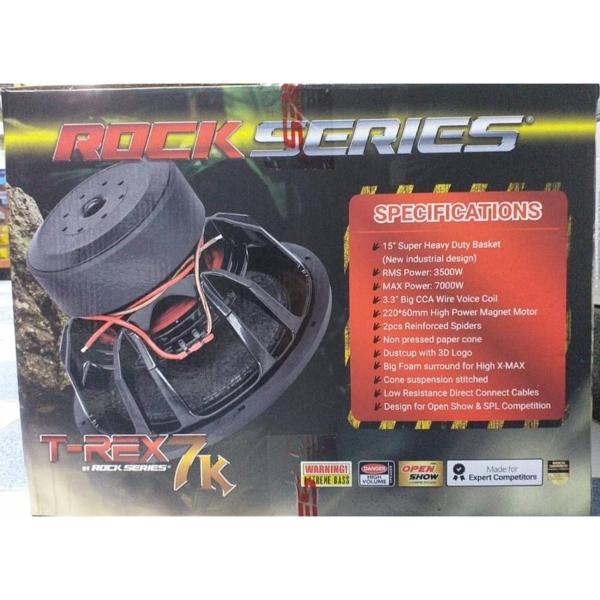 Subwoofer Open Show Competition Rock Series T-REX7K 7000 Watts 15 Pulgadas 2 +2 Ohms DVC 
