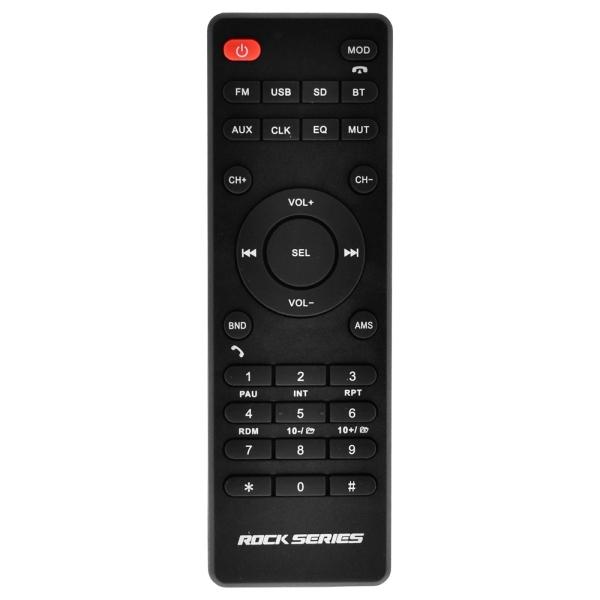 Autoestéreo 1 DIN Rock Series RKS-590BT Desmontable Bluetooth MP3 Con control remoto 