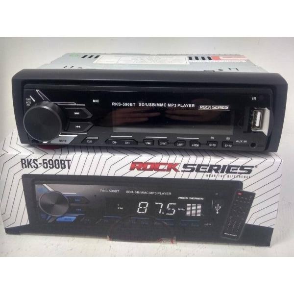 Autoestéreo 1 DIN Rock Series RKS-590BT Desmontable Bluetooth MP3 Con control remoto 