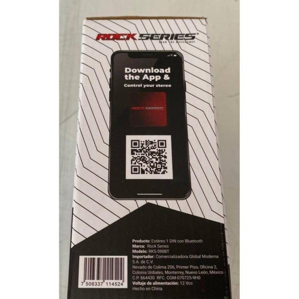 Autoestéreo 1 DIN Rock Series RKS-590BT Desmontable Bluetooth MP3 Con control remoto 
