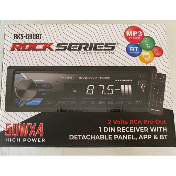 Autoestéreo 1 DIN Rock Series RKS-590BT Desmontable Bluetooth MP3 Con control remoto 
