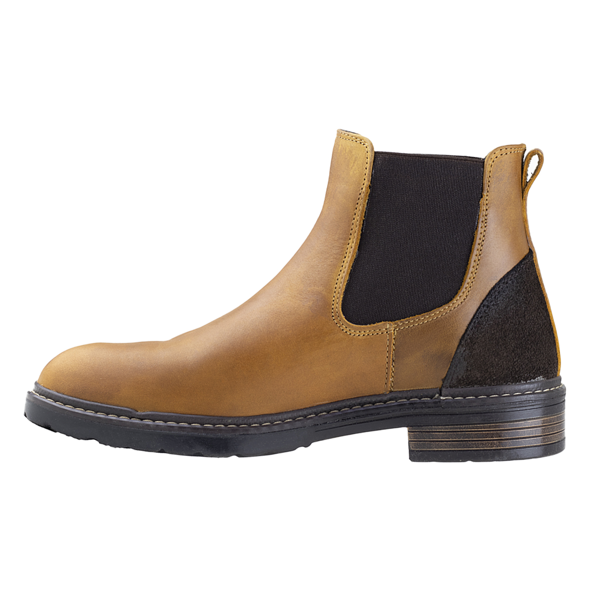 BOTINES CHELSEA PARA HOMBRE SEMI VESTIR JEEP 20100 ENCINO MIEL CONFORT .