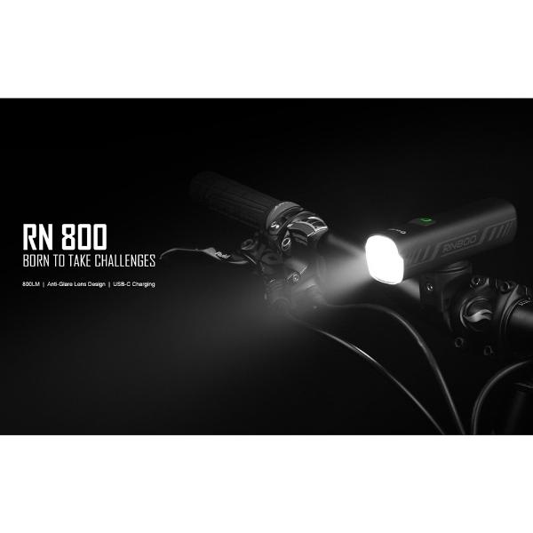 Luz Delantera Recargable para Bicicleta RN 800 Negra Olight