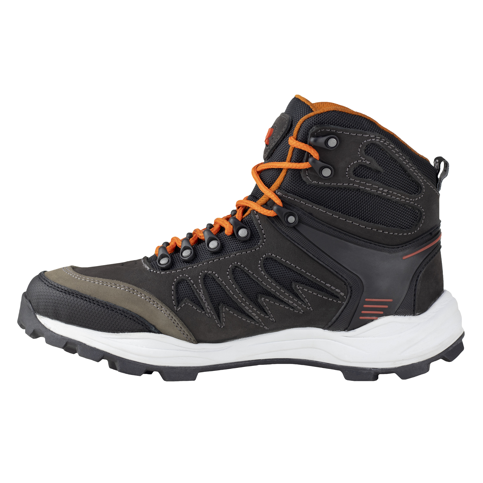 Botas Urbanas Hombre Outdoor Jeep 701 Gris Negro Piel Nobuck.