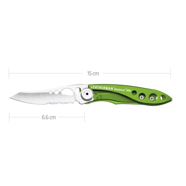 Navaja Combinada SKELETOOL KBX-G Verde Leatherman