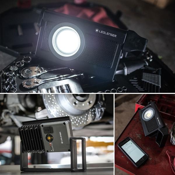 Lámpara Recargable de Trabajo iF4R Negra Ledlenser