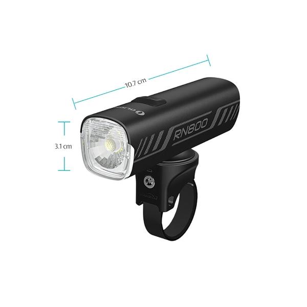 Luz Delantera Recargable para Bicicleta RN 800 Negra Olight