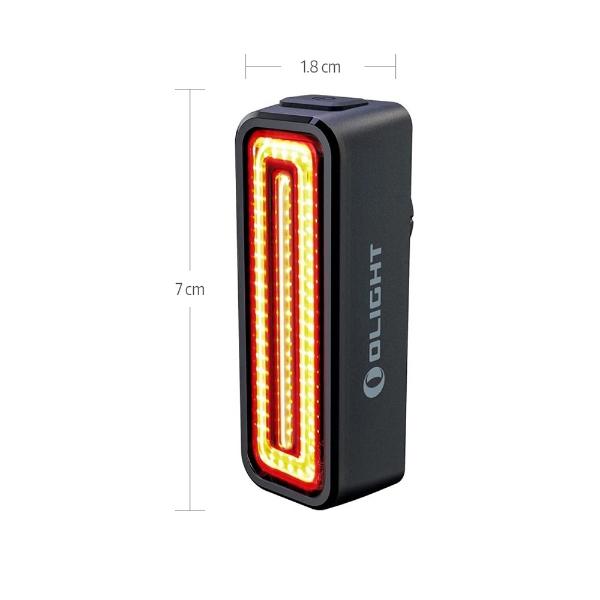 Luz Trasera Recargable para Bicicleta RN 100 TL Negra Olight