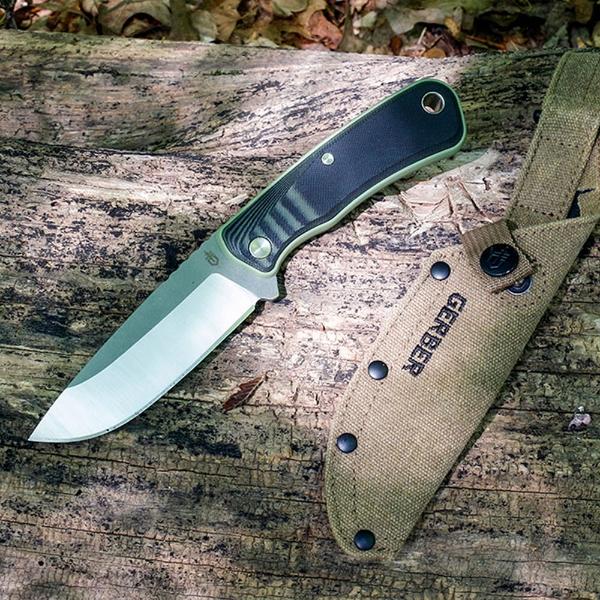 Cuchillo Liso DOWNWIND Negro Gerber