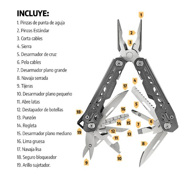 Kit De Multiherramienta Con Accesorios WAVE+ Negra Leatherman