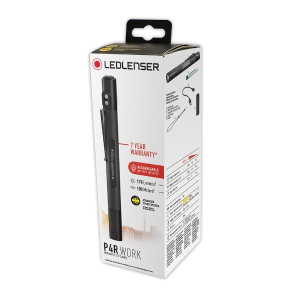 Linterna Recargable de Bolsillo P4R WORK Negra Ledlenser