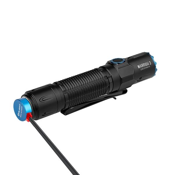 Linterna Recargable Táctica WARRIOR 3 Negra Olight