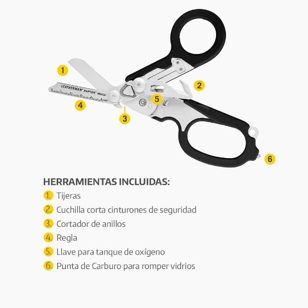 Tijera de Rescate RAPTOR RESCUE Leatherman