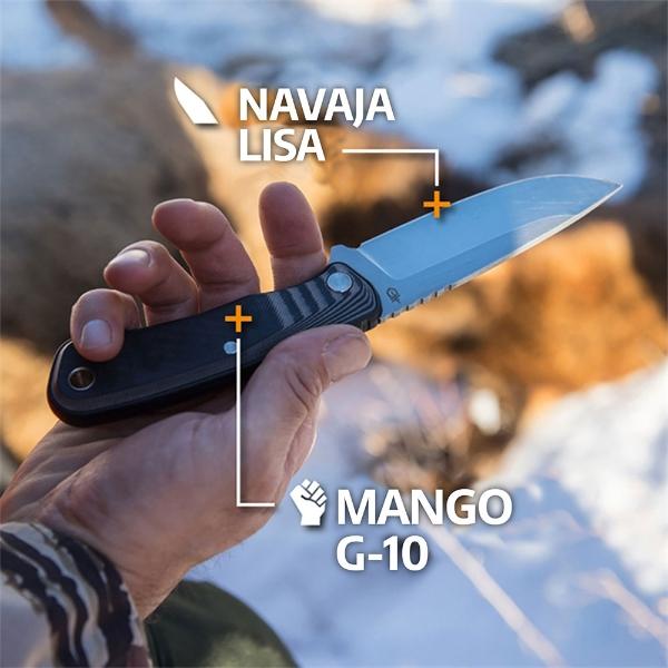 Cuchillo Liso DOWNWIND Negro Gerber