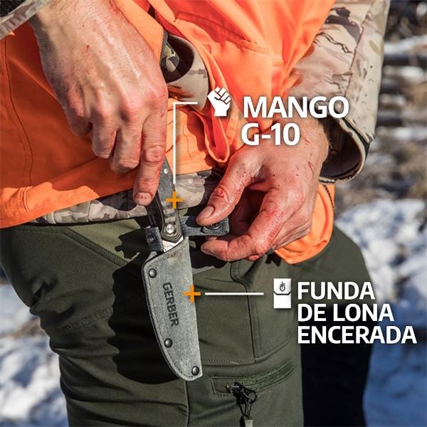 Cuchillo Liso DOWNWIND Verde Gerber