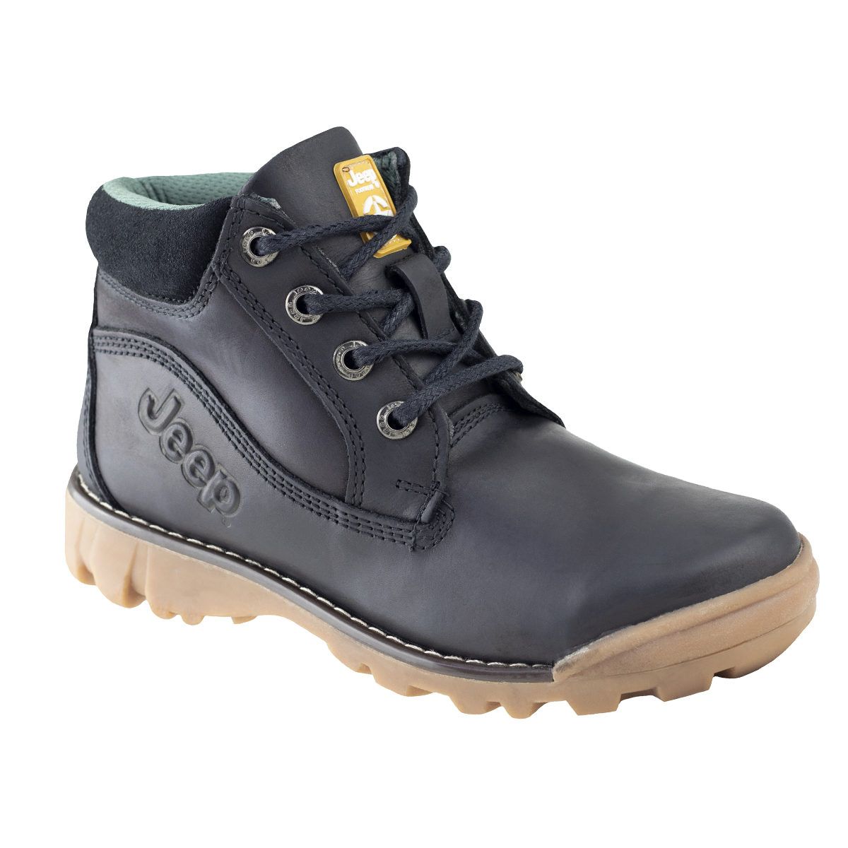 BOTAS PARA NIÑOS URBANAS JEEP BIKER JUVENIL 25522 VAIL NEGRO.