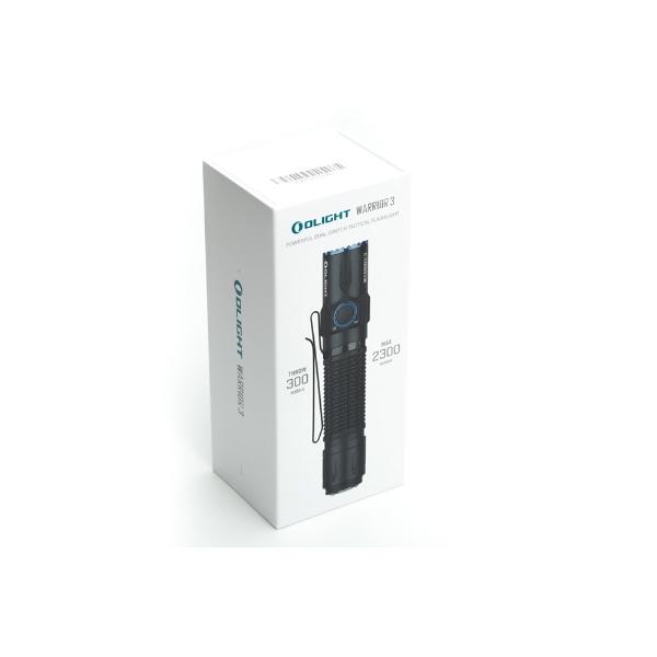 Linterna Recargable Táctica WARRIOR 3 Negra Olight