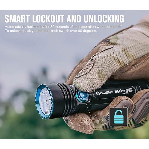 Linterna Recargable de Mano SEEKER 3 PRO Negra Olight
