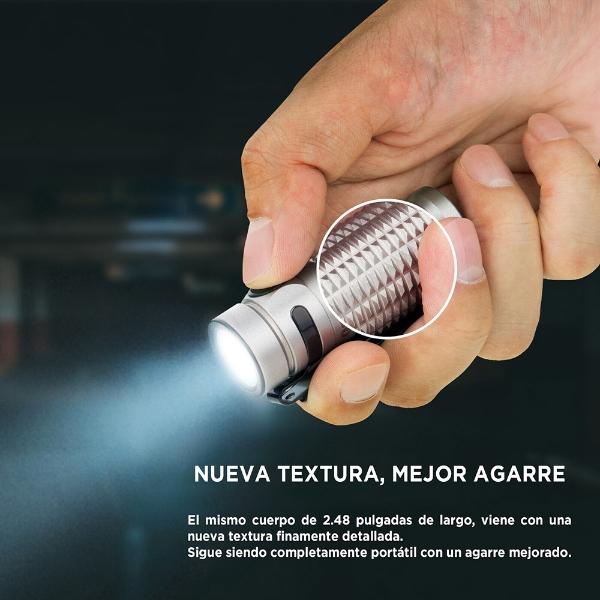 Linterna Recargable de Bolsillo BATON 3 Acero Inoxidable Olight