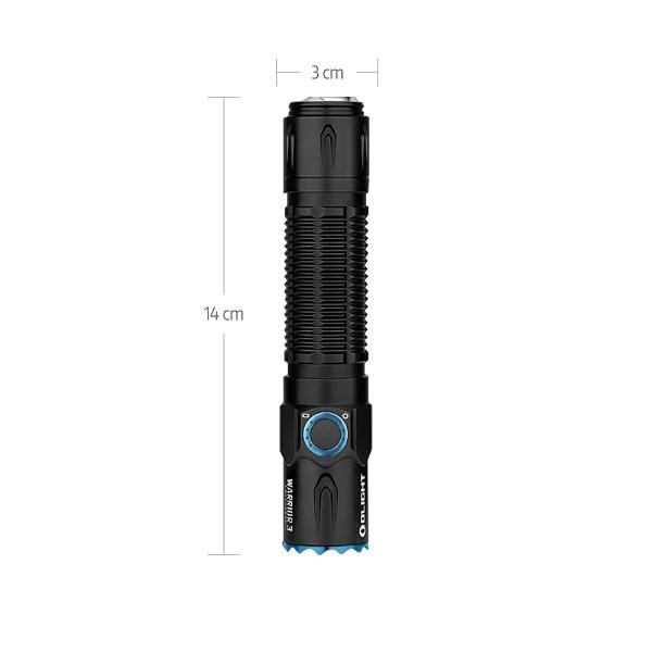 Linterna Recargable Táctica WARRIOR 3 Negra Olight