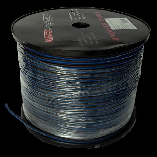 Rollo de Cable para Bocinas Rock Series SC16200BB Calibre 16 AWG 200 metros Colores Azul-Negro Bañad 