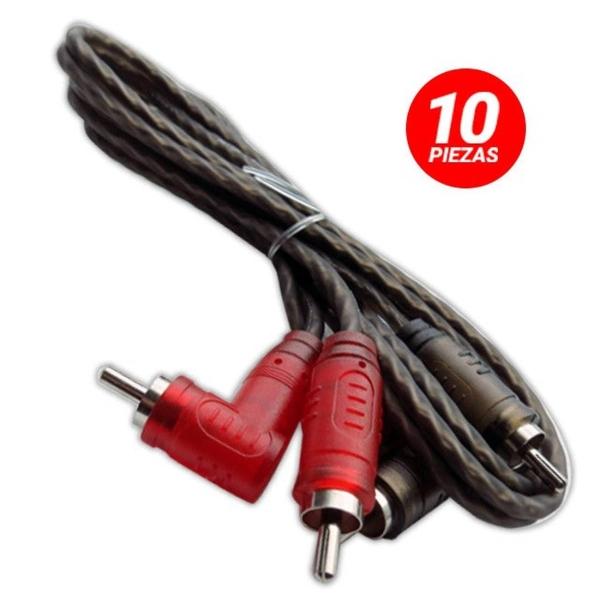 Cable RCA Rock Series RKS-09RCAX10 90 cm de largo (Bolsa con 10 piezas) 