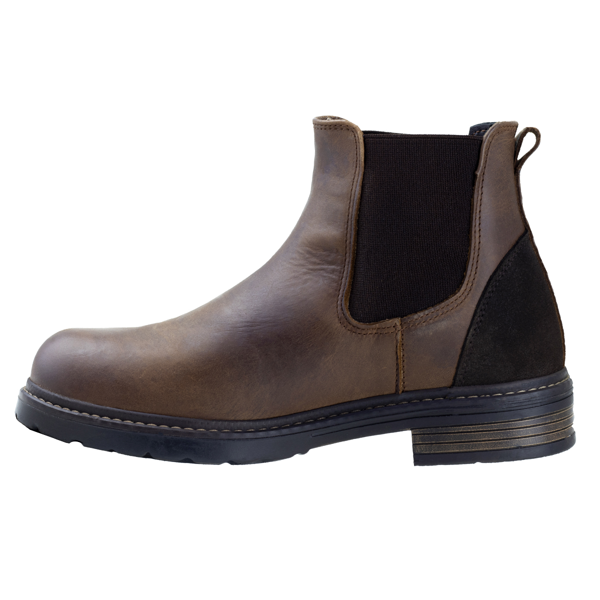 BOTIN CHELSEA DE VESTIR PARA HOMBRE JEEP 20101 ENCINO CAFÉ CASUAL CONFORT.