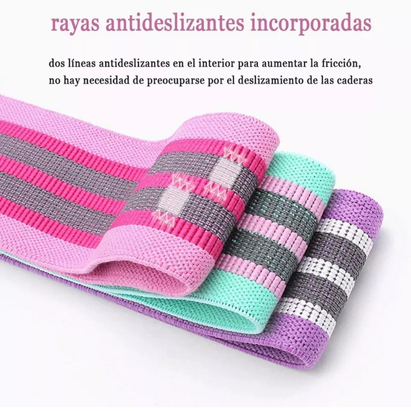 Bandas Ejercicio De Cadera,3 Niveles De Resistencia