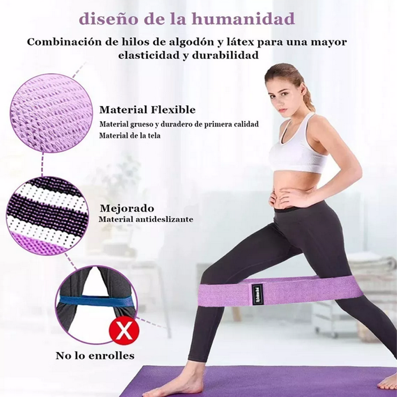 Bandas Ejercicio De Cadera,3 Niveles De Resistencia