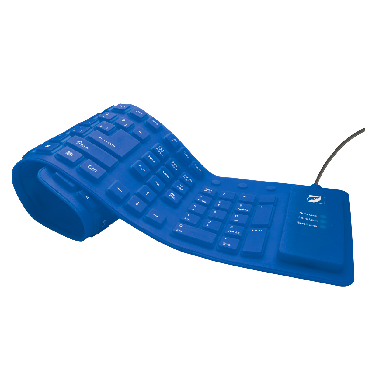 Teclado Para Pc Qwerty Green Leaf Flexible 18-8338BL