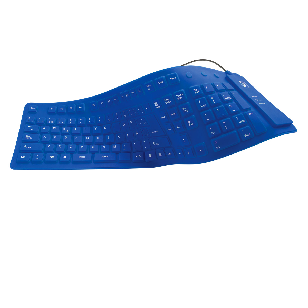 Teclado Para Pc Qwerty Green Leaf Flexible 18-8338BL