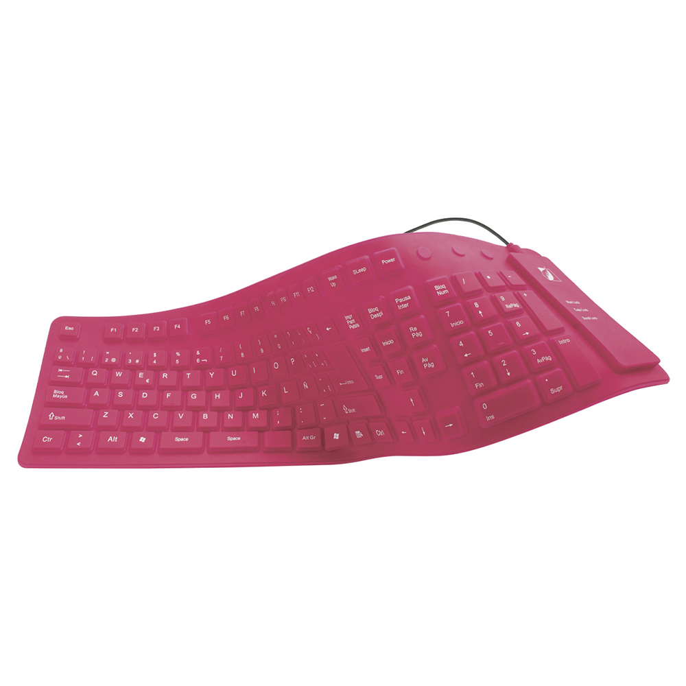 Teclado Para Pc Qwerty Green Leaf Flexible 18-8338PK