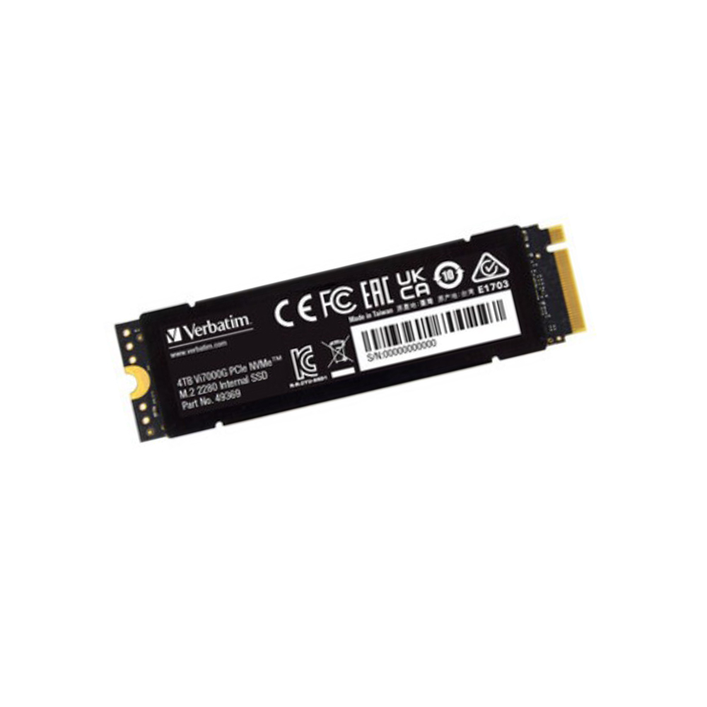 Disco Ssd Verbatim Gamer Vi7000g Pcie Nvme M.2 De 4 Tb