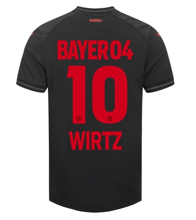 Nuevo! Jersey Bayern Leverkusen 2023/2024 Local Negro Wirtz 10