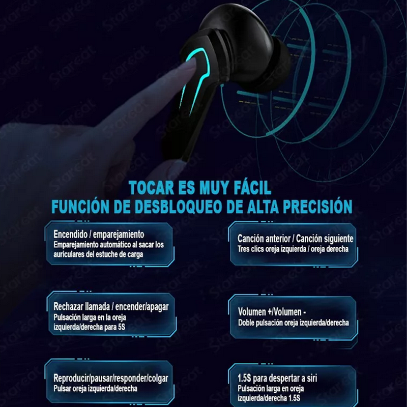 Audífonos Inalámbricos Bluetooth P30 Gamer Bass Hifi In Ear
