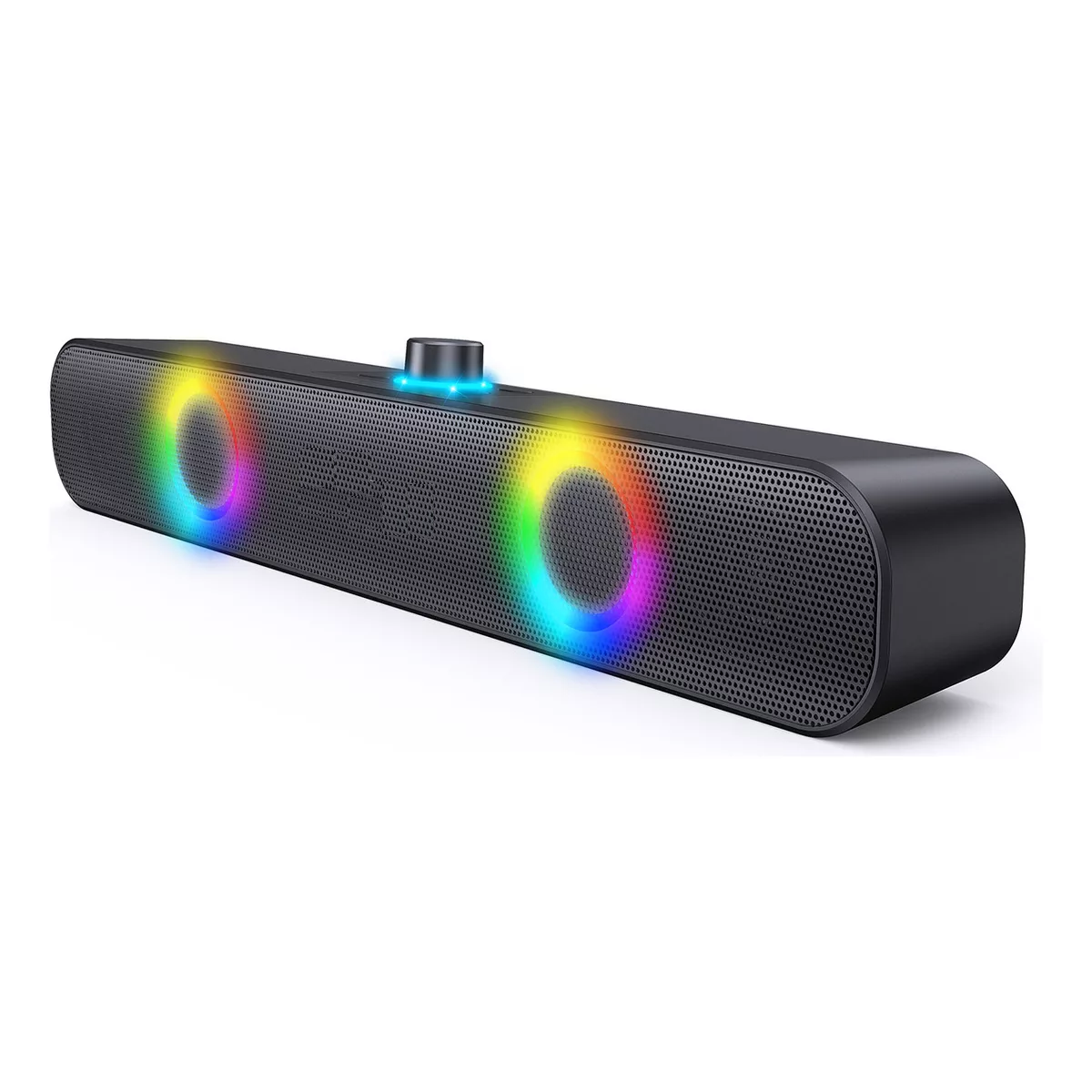 Bocina Bluetooth RGB Altavoz Inalámbrico, Negro