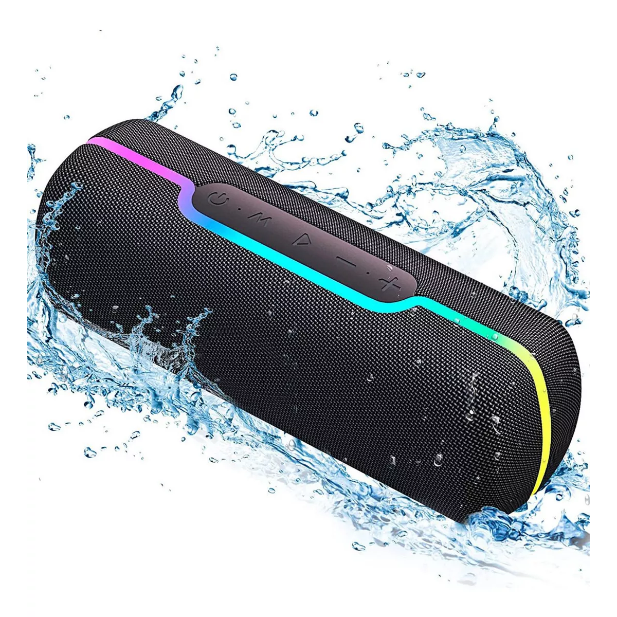 Bocina ALAVEE E312 portátil con bluetooth waterproof 110V/220V negra